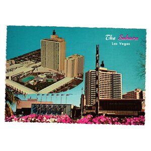 The Sahara Las Vegas Vintage Postcard Scalloped Edge Hotel Casino FS 995 C